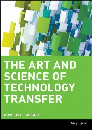 PDF The Art and Science of Technology Transfer kindle
