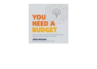 Download You Need a Budget The Proven System for Breaking the Paycheck to Payche