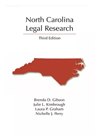 [PDF] READ Free North Carolina Legal Research (Legal Research Series) andro