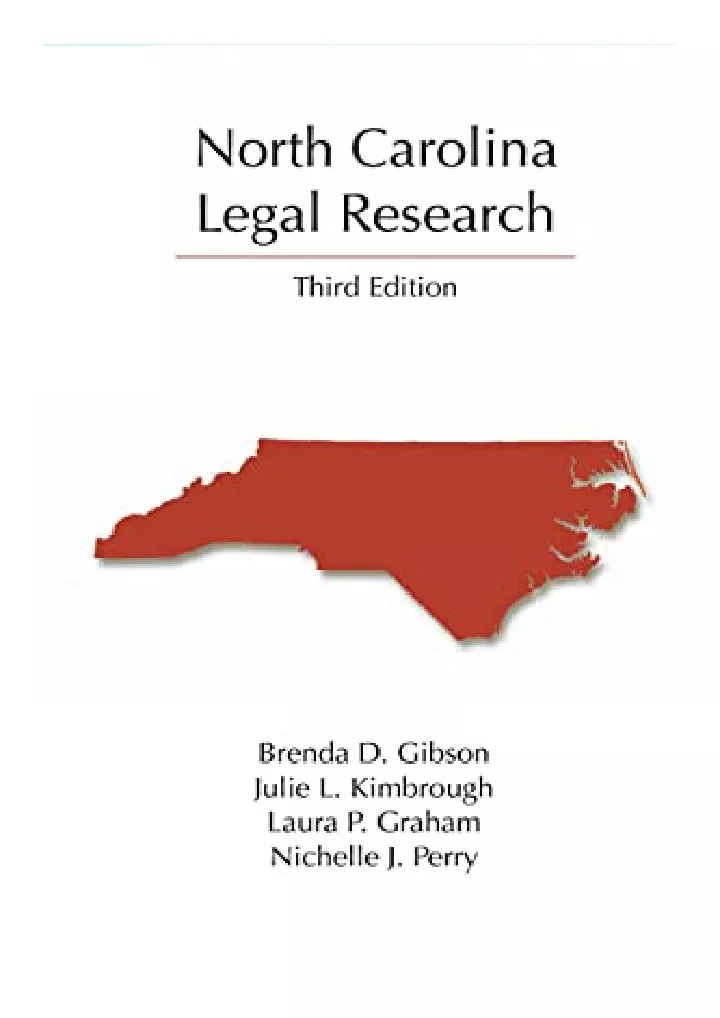 north carolina legal research legal research