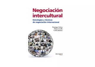 Kindle online PDF Negociacion intercultural Modelos estrategias y tecnicas de ne