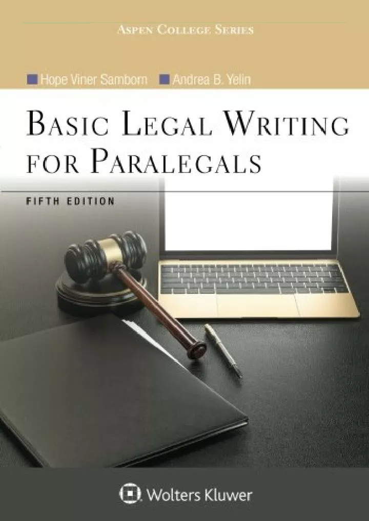 basic legal writing for paralegals aspen college
