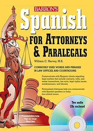 [PDF] READ] Free Spanish for Attorneys and Paralegals with Audio CDs (Barro