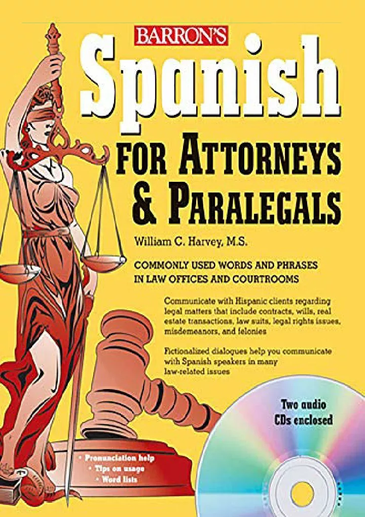spanish for attorneys and paralegals with audio