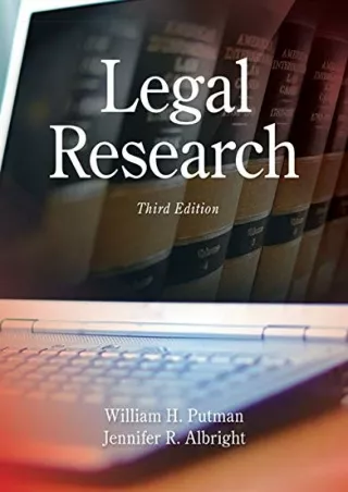 (PDF/DOWNLOAD) Legal Research ebooks