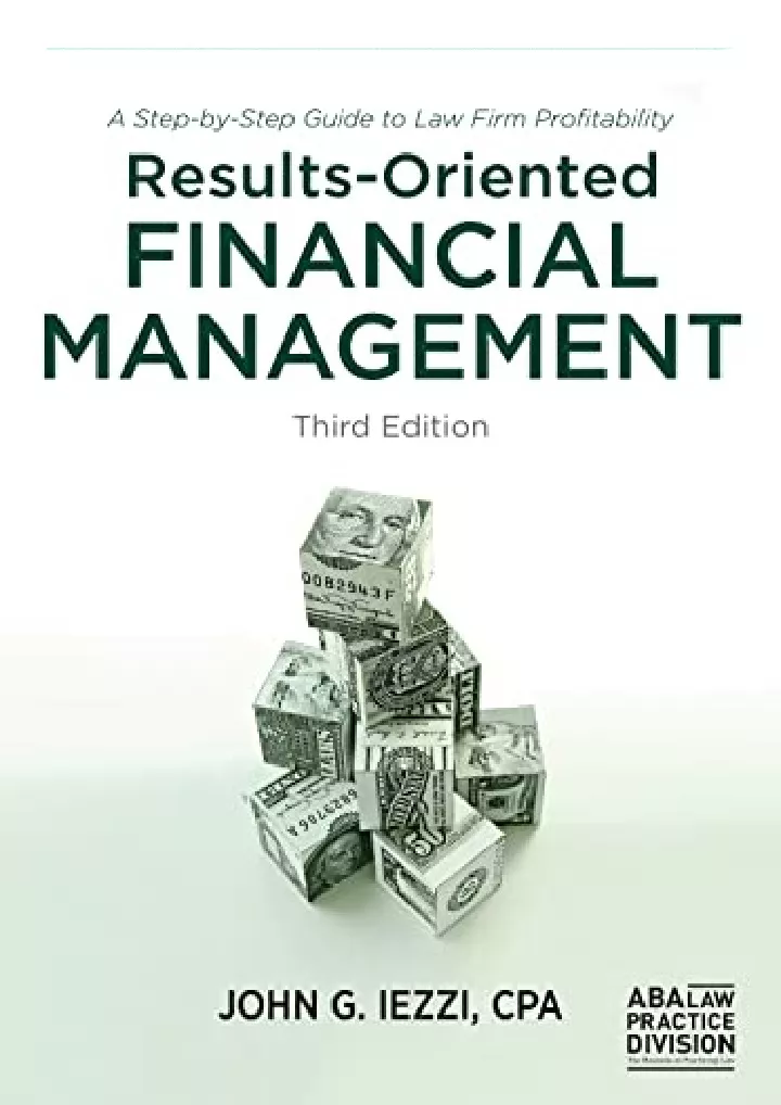 results oriented financial management a step