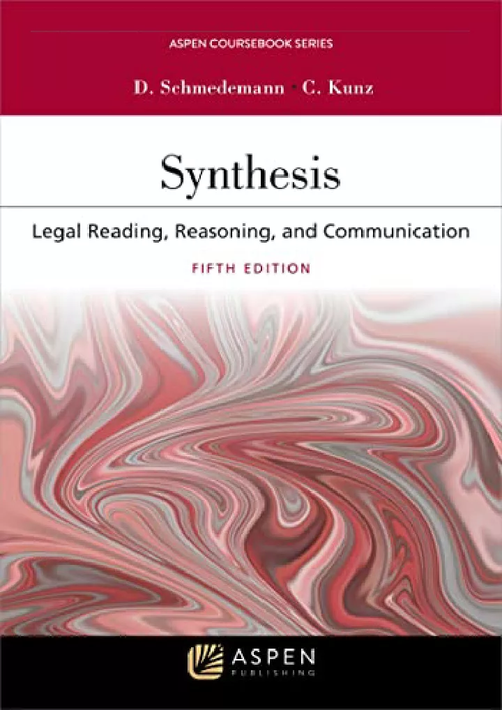 synthesis legal reading reasoning