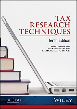 READ [PDF] Tax Research Techniques 10e read