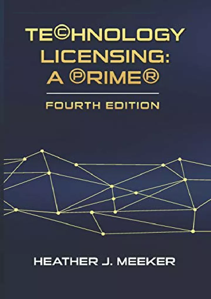 technology licensing a primer download pdf read
