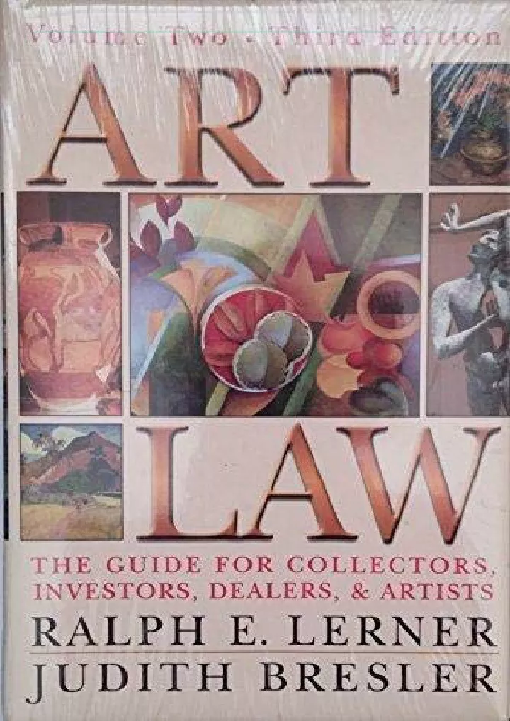art law the guide for collectors artists