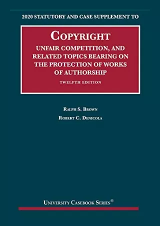[PDF] READ] Free Copyright, Unfair Competition, and Related Topics Bearing