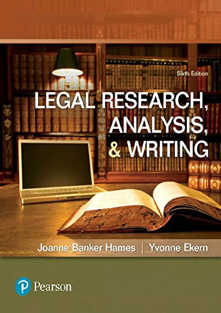 legal research analysis and writing download
