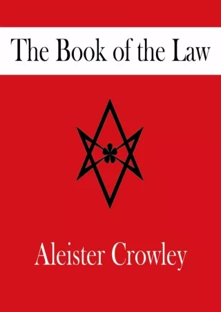 PDF The Book of the Law download