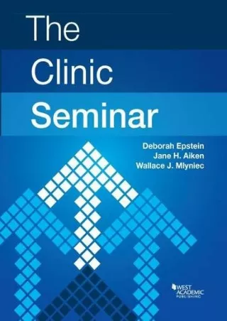 [PDF] READ] Free The Clinic Seminar (Coursebook) bestseller