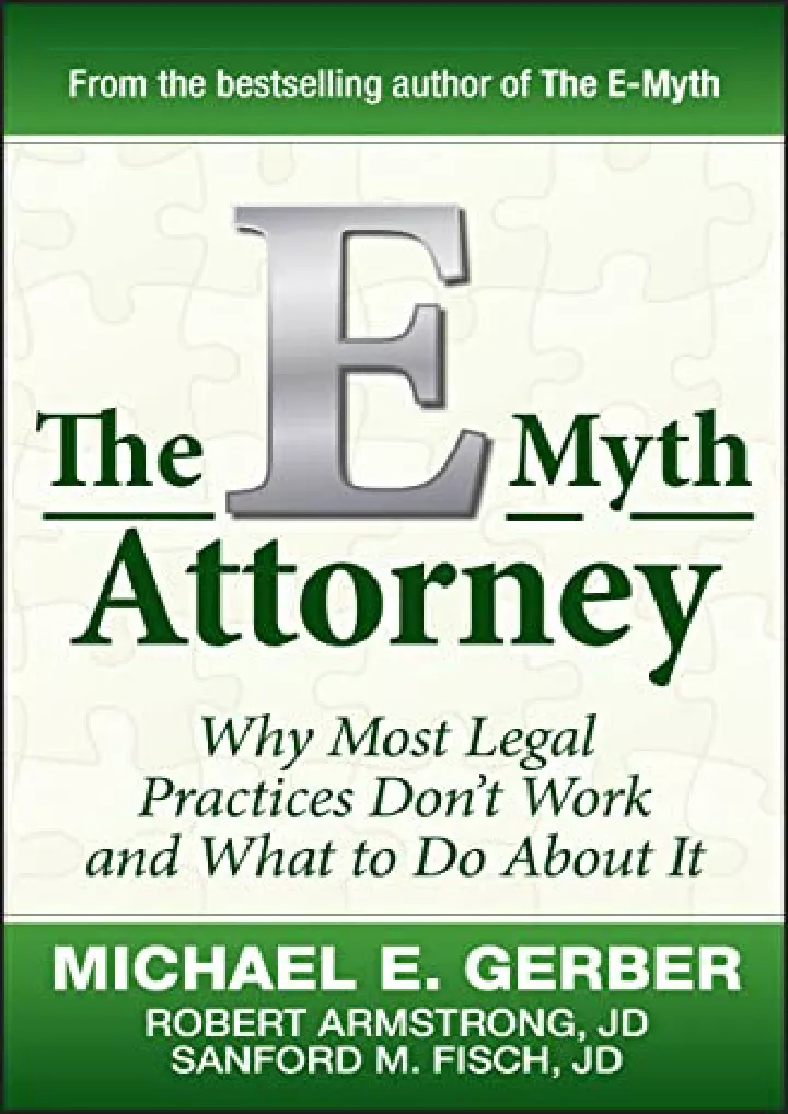the e myth attorney why most legal practices