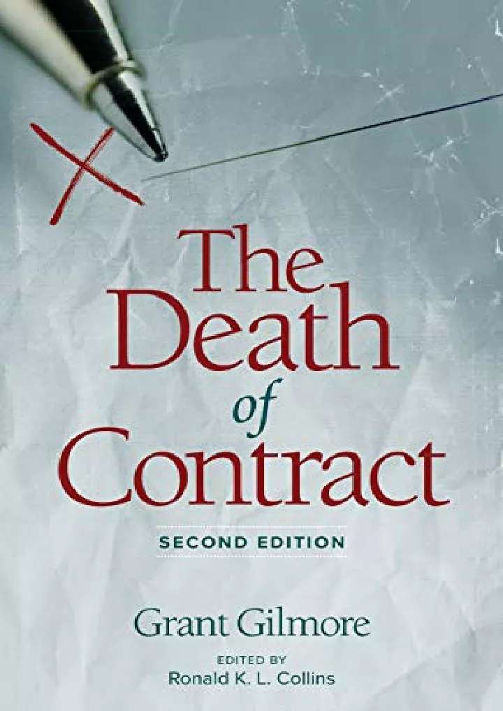 death of contract second edition download