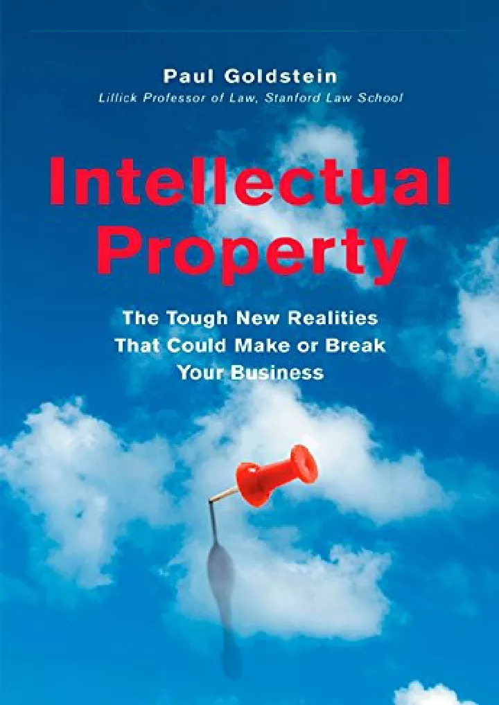 intellectual property the tough new realities