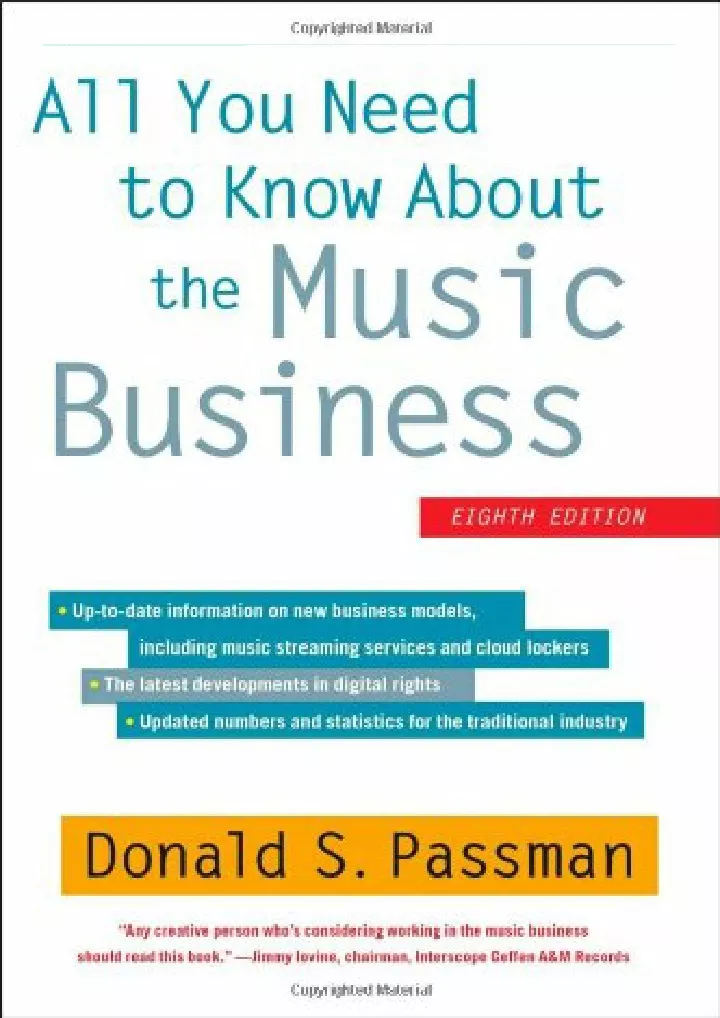 all you need to know about the music business