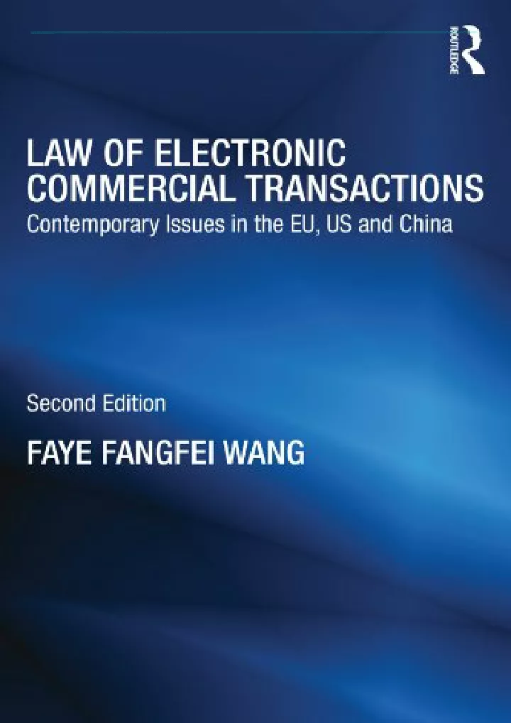 law of electronic commercial transactions