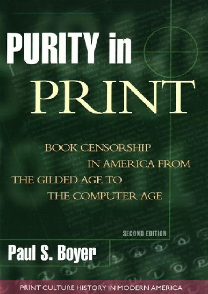 purity in print book censorship in america from