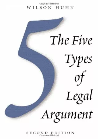 READ [PDF] The Five Types of Legal Argument android