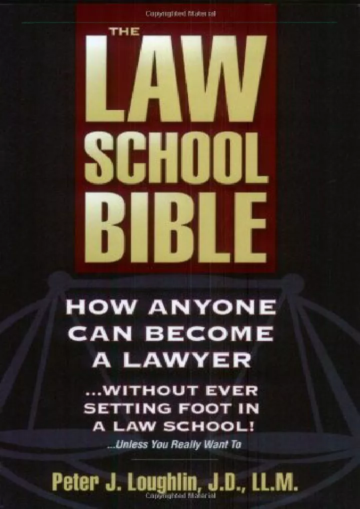 the law school bible how anyone can become