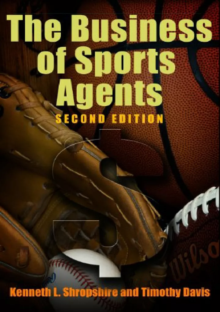 the business of sports agents 2nd edition