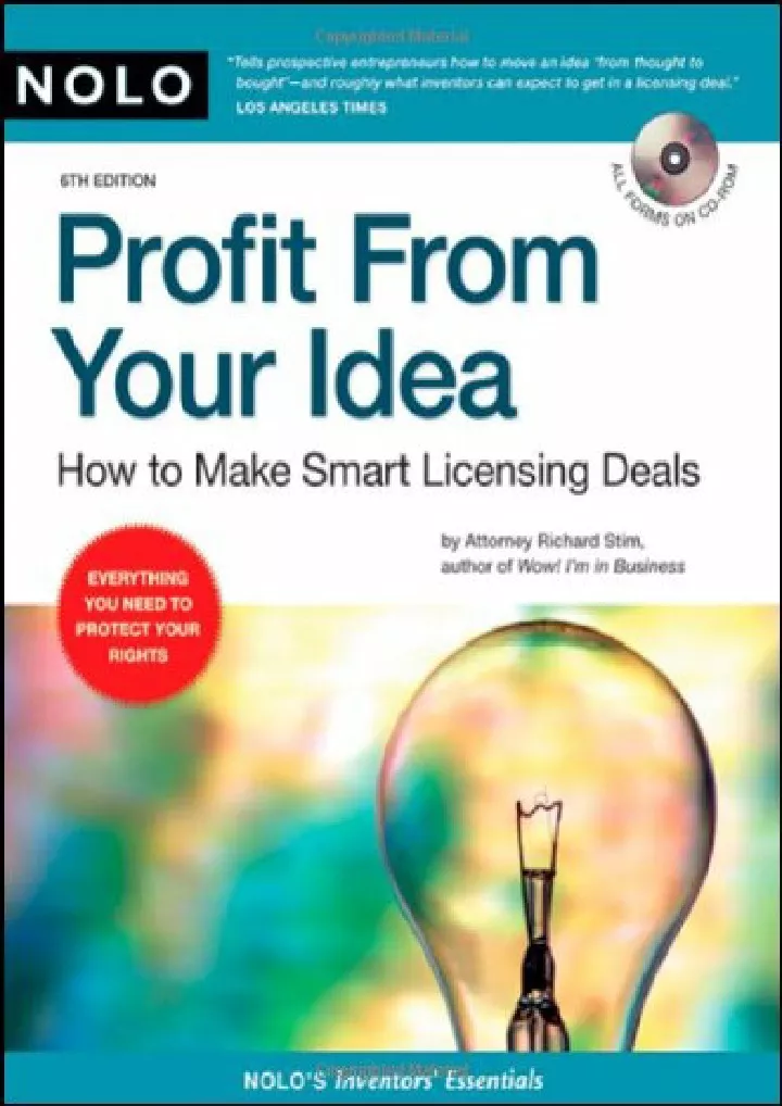 profit from your idea how to make smart licensing