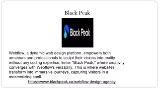 black peak