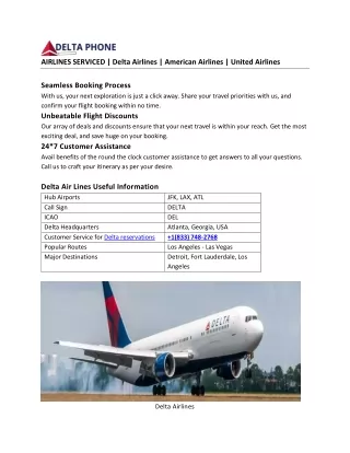 Delta Airlines Costumer Support