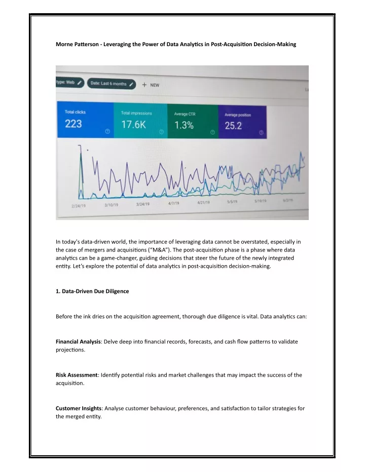 morne pa erson leveraging the power of data analy