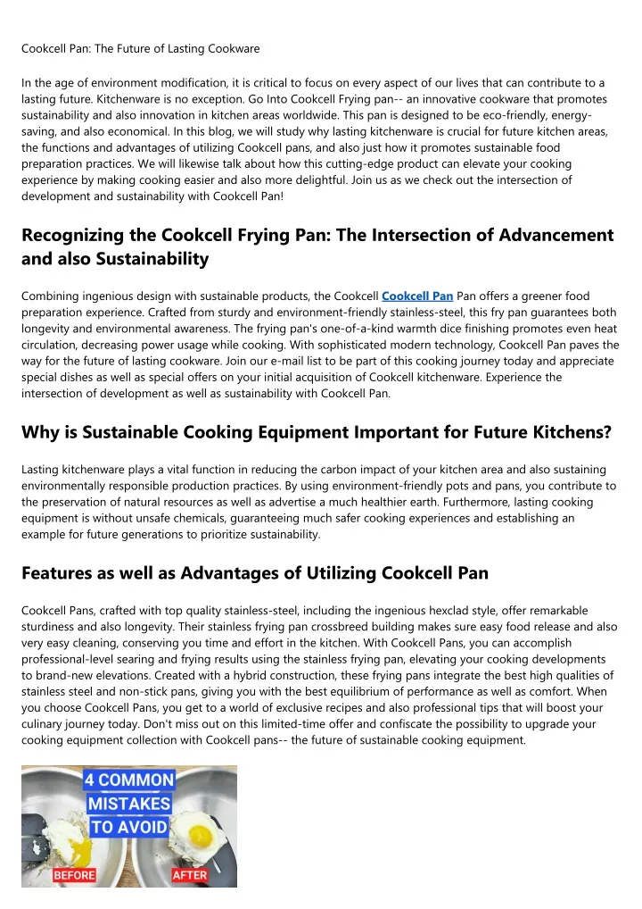 cookcell pan the future of lasting cookware