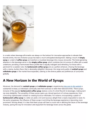 Examine This Report on Simply Coffee Syrup