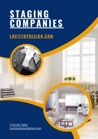 Professional Staging companies - Lovitt by Design