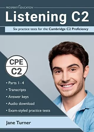 DOWNLOAD/PDF Listening C2: Six practice tests for the Cambridge C2 Proficiency: Answers and