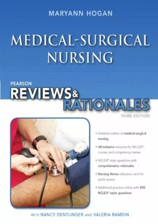 PDF/READ Pearson Reviews & Rationales: Medical-Surgical Nursing