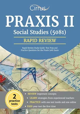 Download Book [PDF] Praxis II Social Studies (5081) Rapid Review Study Guide: Test Prep and