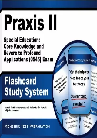 Read ebook [PDF] Praxis II Special Education: Core Knowledge and Severe to Profound