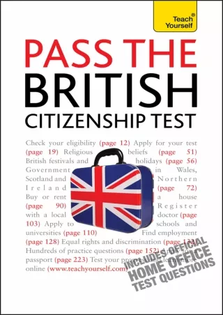 DOWNLOAD/PDF Pass the British Citizenship Test: Teach Yourself Ebook Epub