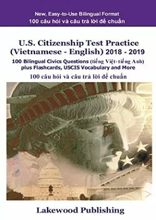 [PDF] DOWNLOAD U.S. Citizenship Test Practice (Vietnamese - English) 2018 - 2019: 100