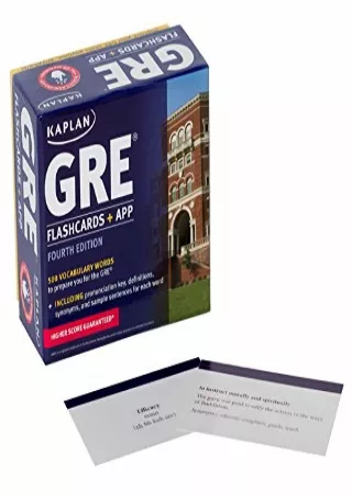 [READ DOWNLOAD] GRE Vocabulary Flashcards   App (Kaplan Test Prep)