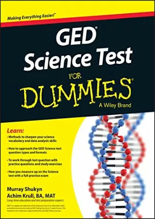 PDF_ GED Science For Dummies