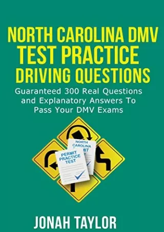 [PDF] DOWNLOAD North Carolina DMV Permit Test Questions And Answers: Over 350 North Carolina