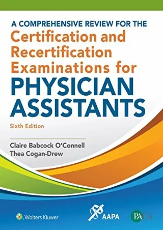 Download Book [PDF] A Comprehensive Review for the Certification and Recertification Examinations