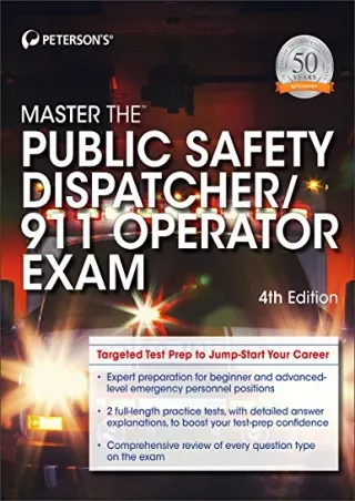 $PDF$/READ/DOWNLOAD Master the Public Safety Dispatcher/911 Operator Exam