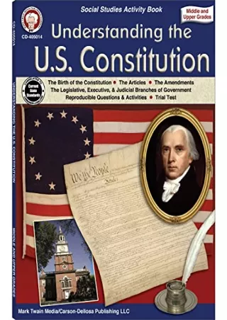 PDF_ Mark Twain Understanding the US Constitution Workbook, Middle School History,