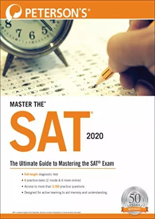 READ [PDF] Master the SAT 2020 (Peterson's SAT Prep Guide)