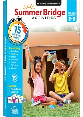 Download Book [PDF] Summer Bridge Activities 2nd to 3rd Grade Workbook, Math, Reading