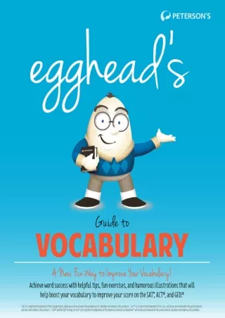 Read ebook [PDF] Egghead's Guide to Vocabulary