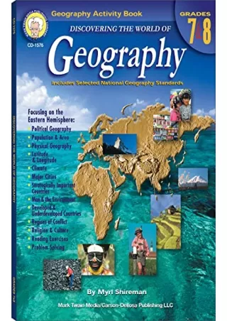 PDF/READ Mark Twain Geography Workbook, Geography for Kids Grade 7-8, Population,